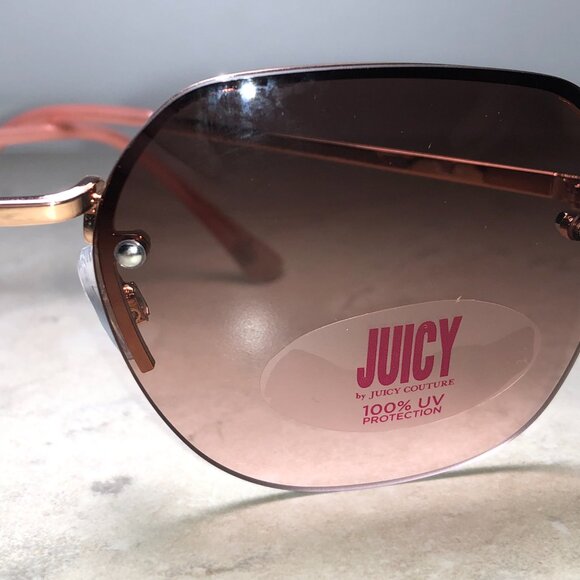 Juicy Couture Oversized Pink & Brown Sunglasses - Picture 4 of 5